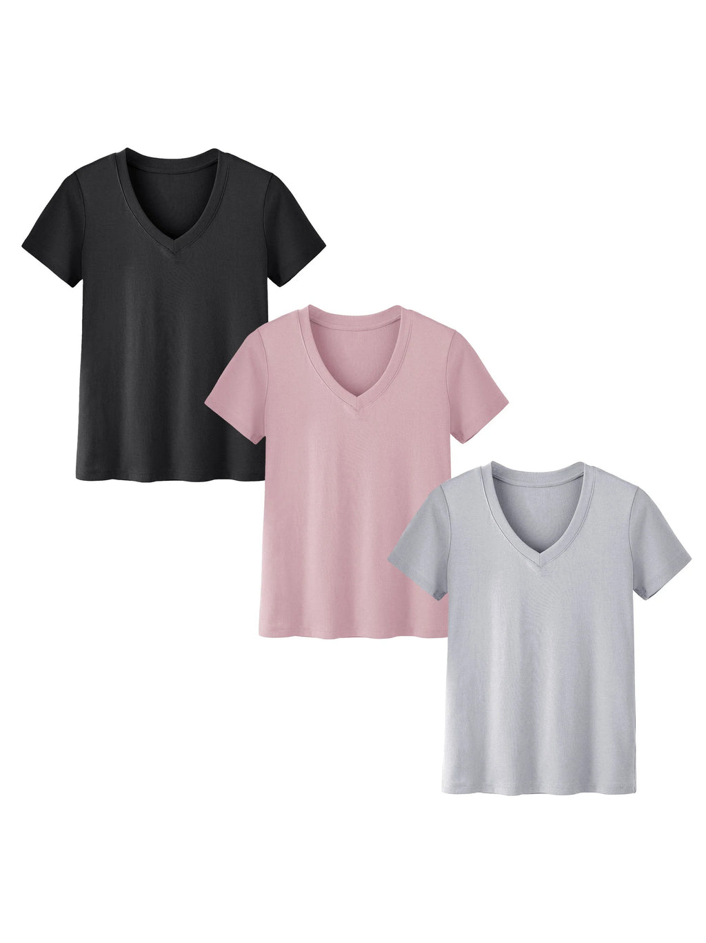 SoftTouch Premium V-Neck T-Shirt – 3 Pack